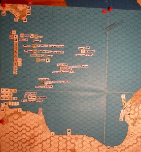 Oct I 41 Axis naval movement step of the Movement Phase action details: the reinforcement convoys to Libya from mainland Europe