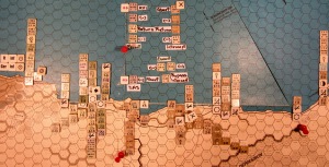 Oct II 41 Axis Combat Phase action details: the results of the air battle over the Porto Bardiya target hex